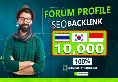10.000 Dofollow Forum Profile High Authority Seo Backlinks for Google Ranking