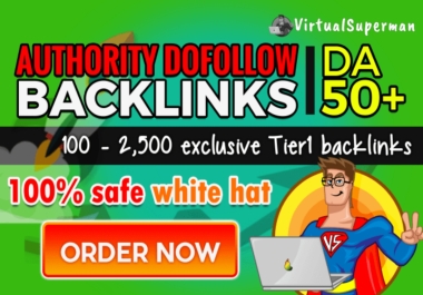 Boost your website Top Rankings with Strategic Tier1 100 Dofollow SEO Backlinks