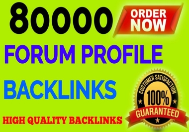 I can provide you with 8,000 High quality forum profile backlinks