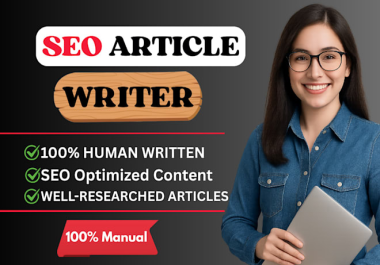 I will write 2000 words well researched SEO articles