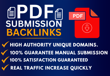 I will create 10 High Authority PDF Submission Backlinks for SEO
