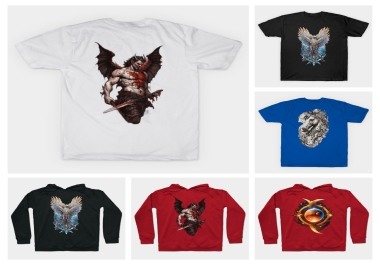 I will do unique graphic t shirt design using midjourney leonardo ai image prompt art generation