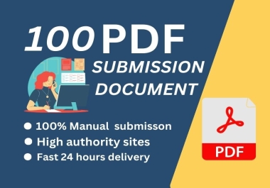 I will do 100 PDF Submission backlinks with unique content