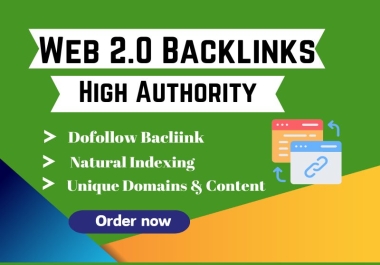I will do 80 high quality web 2.0 backlinks fully manual