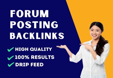 I will manually submit 60 forum posting backlinks on high DA PA Websites