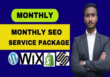 I will do Complete Full Monthly SEO Service