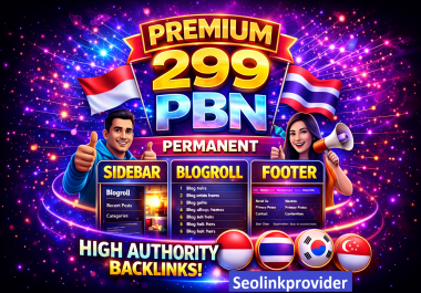 Premium 299 PBN Permanent Sidebar Blogroll Footer High DR DA To Increase Your Website Rankings