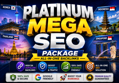 Platinum MEGA SEO Package - 400 All-in-One Backlinks for Higher Google Rankings