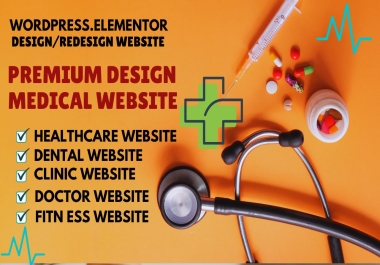 I will build medical,  healthcare,  doctor,  clinic,  and dental website in wordpress