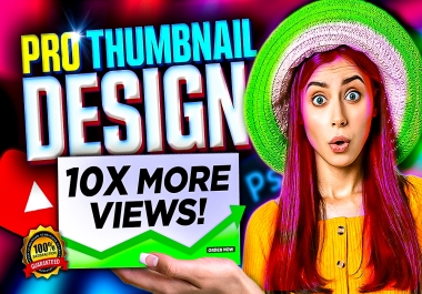 Professional Thumbnail Design Ever Best eye catchy & Clickbait thumbnail Design