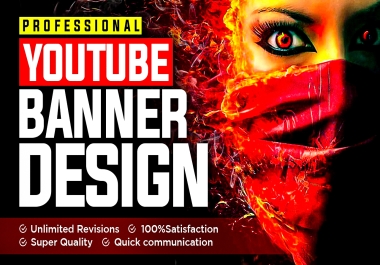 I will design professional Youtube banner for you,  Facebook cover,  Twitter header & Linkedin