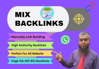 I will do 100 mix backlinks with fully rank able site