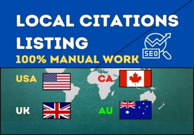 I will create 60 live local citations for local business listing