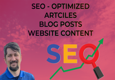 I will write SEO optimized blog posts and articles