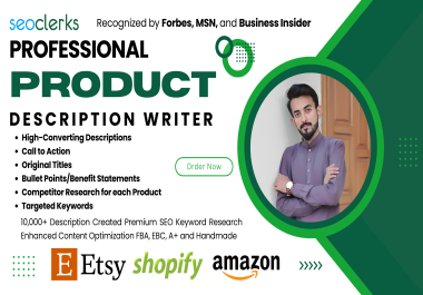 I Will Write a Professional Shopify & Amazon Product Description