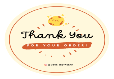 Cute, simple and luxury " thank you" labels!