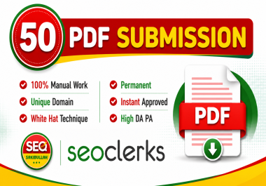 50 Pdf, Doc, PPT Submission Backlinks on High Authority Websites