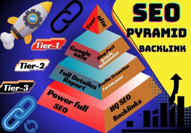 300+ power full SEO Pyramid - Improve your rankings while building