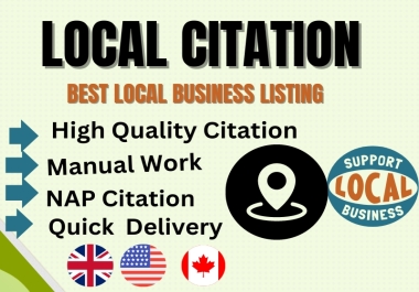 I will do 60 local citations for rank your local markets.
