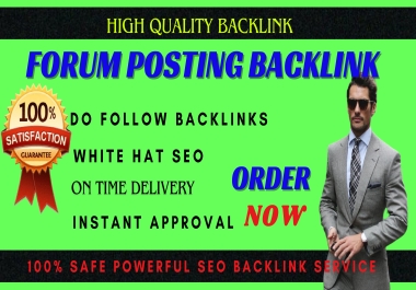 Manual Submit 60+ Forum Posting High Quality SEO backlink