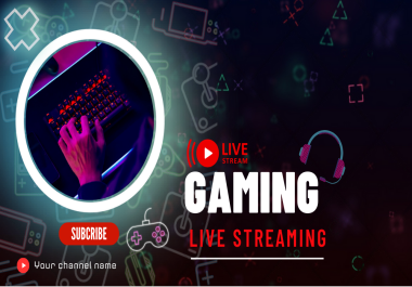 Gaming Live Stream Thumbnail for Gaming channel.