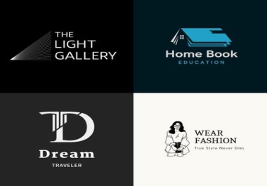 4 creative logo designs for you in just 24 hours