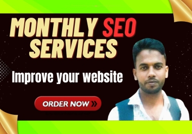 Get monthly SEO services to increase the website's online presence