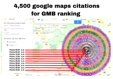 You will get 4,500 Google Map Citations for Local SEO