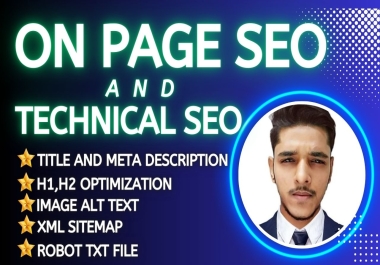 I will ensure wordpress on page SEO,  and fix technical errors