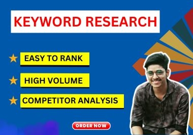 i will do seo keyword research for competitor research