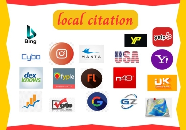 I will do USA/UK/AUSTRALIA/ITALY/CANADA Top 50 local citations For your New Businesses.