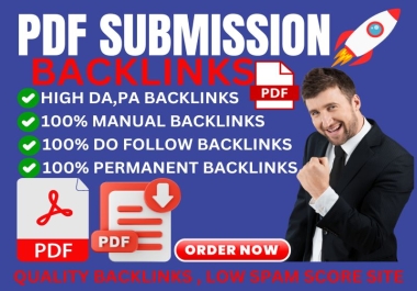 I Will Provide 500 PDF Submission Backlink High Authority Websites.