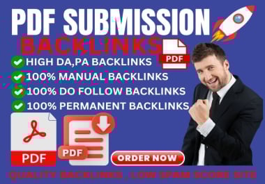 I Will Provide 500 PDF Submission Backlink High Authority Websites.