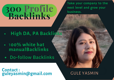 High DA PA 300 Profile Backlinks