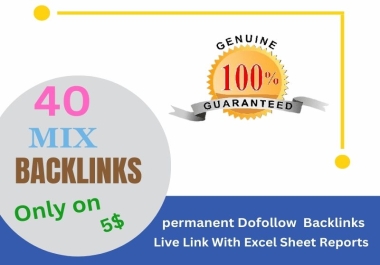 I will do 40 mix backlinks for google top ranking