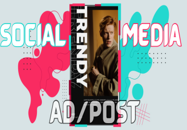 Social media advertising post design
