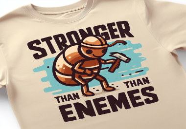 I will create minimalist typography t shirt design with custom t shirt