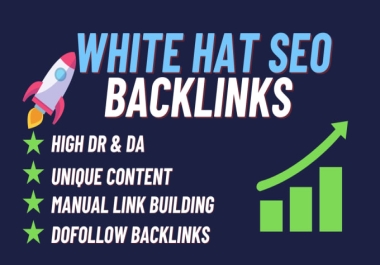 I will link building 10 high authority SEO backlink off page for google ranking