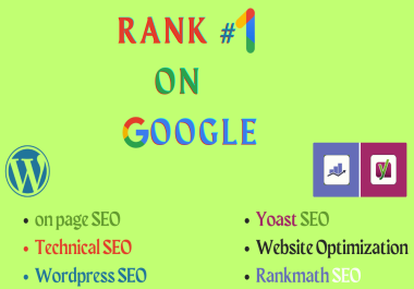 I will provide on page SEO service to rank your websites