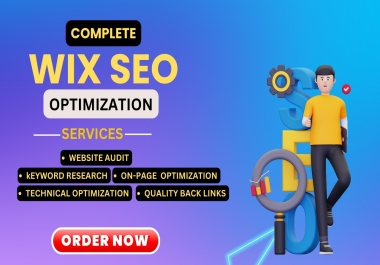 I will complete Wix SEO optimization service for your website rank.