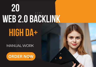 I will Create 20 Web2.0 Backlinks for your Website