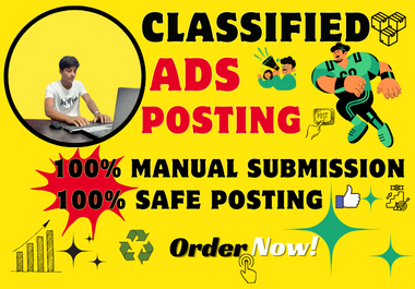 I will create 40+ top classified ad postings with high-DA site backlinks for you