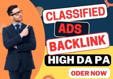 I will do manually high quality 100 classified ads postings backlink.