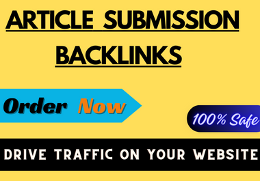 I will do 150 article submissions contextual backlinks off page SEO