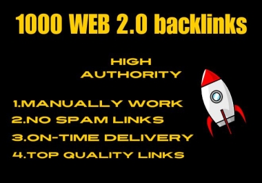 Create 1000 web 2 0 backlinks for your website