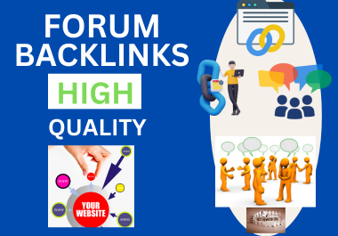 I will create 50 forum posting backlinks