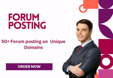 Provide 50+ Forum posts to increase website rankings