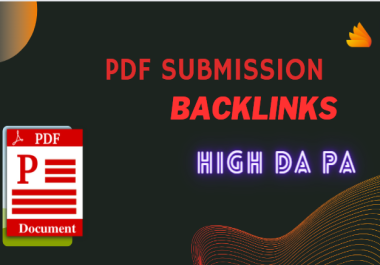 Create Manually PDF Submissions to 100 Document Sharing Sites