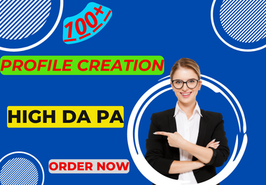 I will make 105 profile creation backlinks for your website ranking.