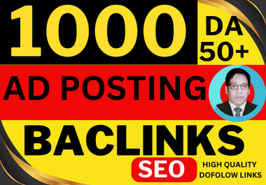 150 High-quality ad posting backlinks